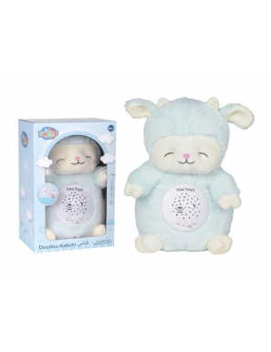 Doudou mouton bleu - veilleuse bébé Coranique - IslaToys