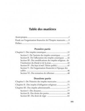 L'organisation financière de l'empire marocain - Taleb Abdesselem - Héritage
