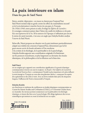La paix intérieure en islam : Dans les pas de Said Nursi - Zuleyha Keskin - Fenêtres