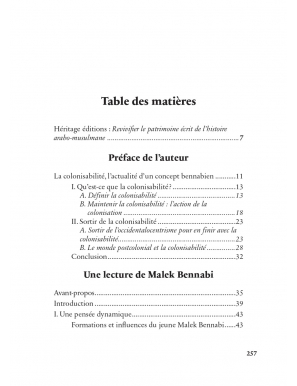 Une lecture de Malek Bennabi - Youssef Girard - Heritage
