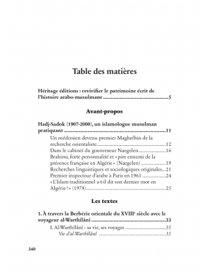 Etudes islamologiques et linguistiques - M'hamed Hadj-Sadok - Heritage