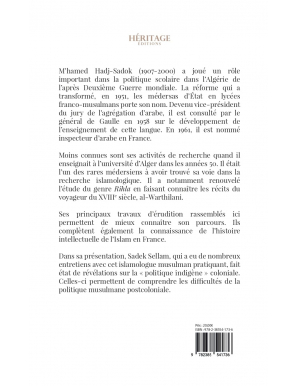 Etudes islamologiques et linguistiques - M'hamed Hadj-Sadok - Heritage