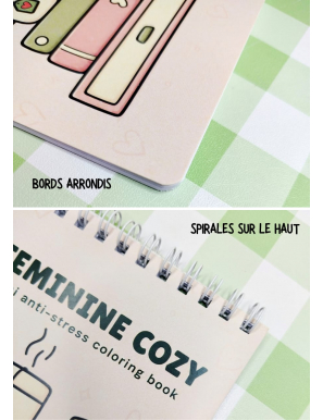 Mini anti-stress livre à colorier - Cozy Places