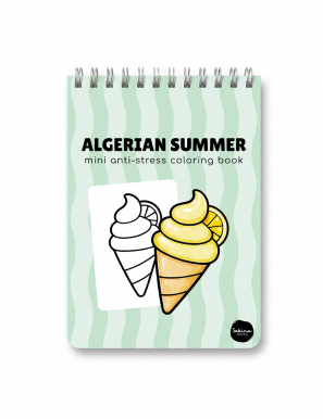 Mini anti-stress livre à colorier - Algerian summer