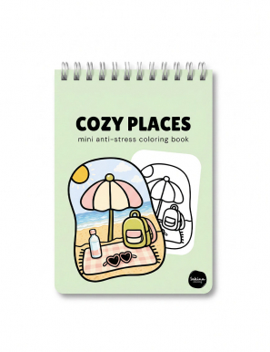 Mini anti-stress livre à colorier - Cozy Patterns
