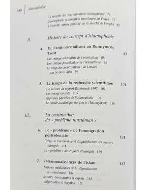 Islamophobie - Comment les élites françaises fabriquent le "problème musulman" - La Découverte