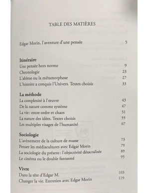 Edgar Morin. L'aventure d'une pensée