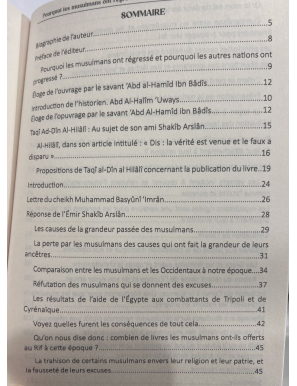Pourquoi les musulmans ont régressé ? Pourquoi les autres nations ont progressé ? Notre Histoire