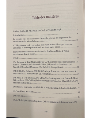 La croyance : le monotheisme - cheikh As- Sa’adi - Ibn Badis