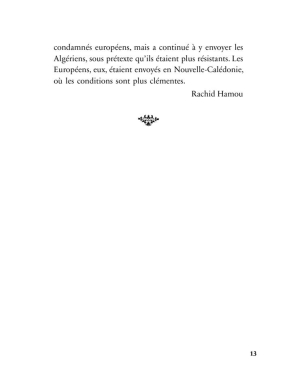 Le bagnard amoureux - Rachid Hamou - Héritage