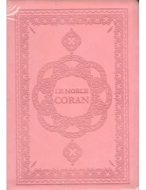 Le Noble Coran avec Traduction des sens en Français - Rose - Rigide
