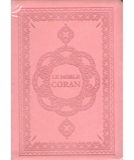 Le Noble Coran avec Traduction des sens en Français - Rose - Rigide