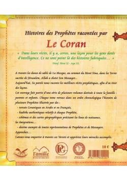 Histoires des Prophètes racontées par Le Coran : Adam - Idrîs - Nûh - Tome 1