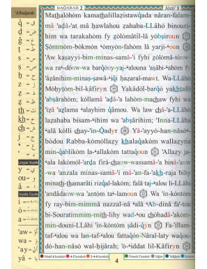 Coran At-Tajwîd Arabe - Français et Phonétique