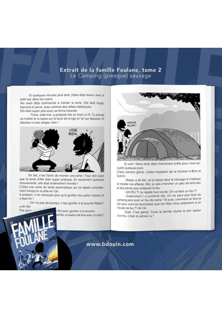 La Famille Foulane (Tome 2) - Camping (presque) sauvage - BDouin