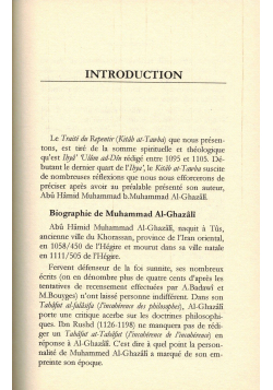 Le Livre du Repentir (Kitâb At-Tawba) - Abou Hamid Al-Ghazalî