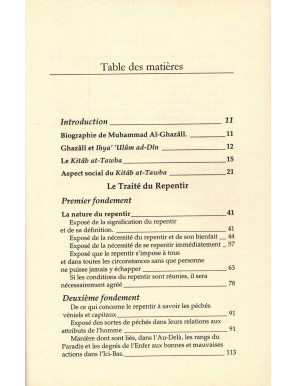 Le Livre du Repentir (Kitâb At-Tawba) - Abou Hamid Al-Ghazalî