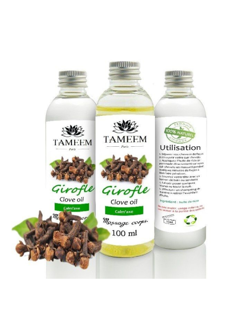 Huile de Girofle (Clove) - 100% Naturel - 100 ml - Tameem