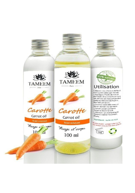 Huile de Carotte (Carrot) - 100% Naturel - 100 ml - Tameem