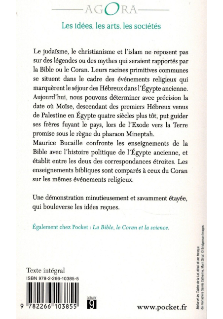 Moïse et Pharaon - Les Hébreux en Egypte - Quelles concordances des Livres saints avec l'Histoire ? - Maurice Bucaille