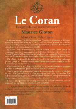 Le Coran (français-arabe) - Essai de traduction et annotations par Maurice Gloton