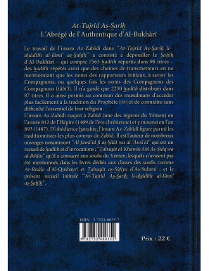 L'abrégé de l'Authentique d'Al Boukhârî (At-Tajrîd As-Sarîh) -  Az-Zabîdî - Maison d'Ennour