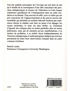 L'École à la dérive - L'enseignement actuel à la lumière de la Tradition universelle - Ghislain Chetan