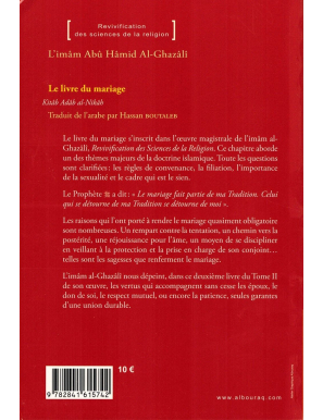 Le Livre du mariage (Kitâb an-Nikâh) - Abû-Hâmid Al-Ghazâlî