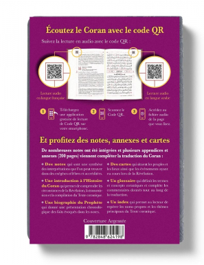 Le Noble Coran Gris + QR Codes (Audio) en Arabe et Français - Éditions Tawhid