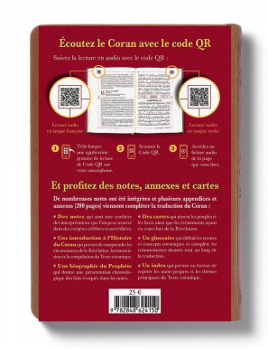 Le Noble Coran Marron (Camel) + QR Codes (Audio) en Arabe et Français - Éditions Tawhid