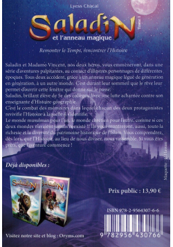Saladin Tome 1 - Remonter le Temps, Rencontrer l'Histoire - Lyess Chacal - Oryms