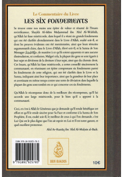 Le Commentaire du Livre Les Six Fondements, de Shaykh Mouhammed Ibn 'Abd Al-Wahab