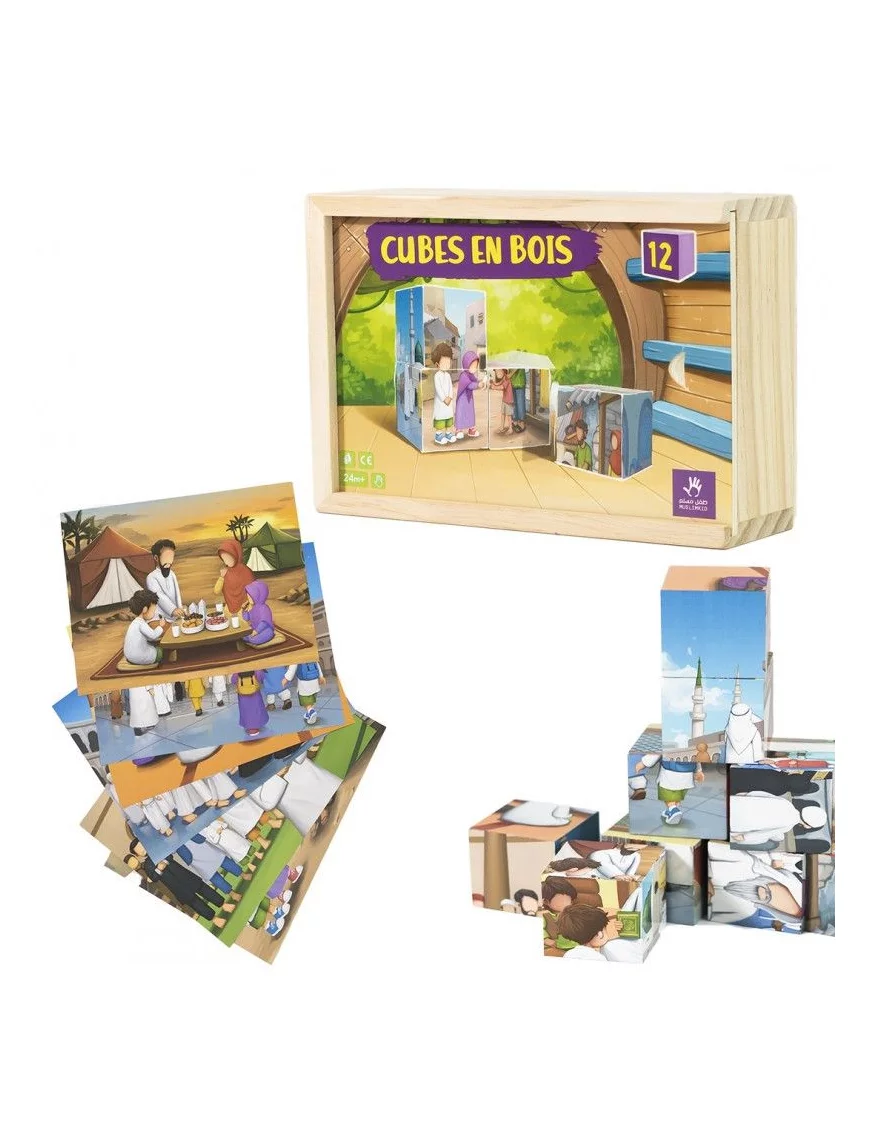 Puzzle de cube en bois