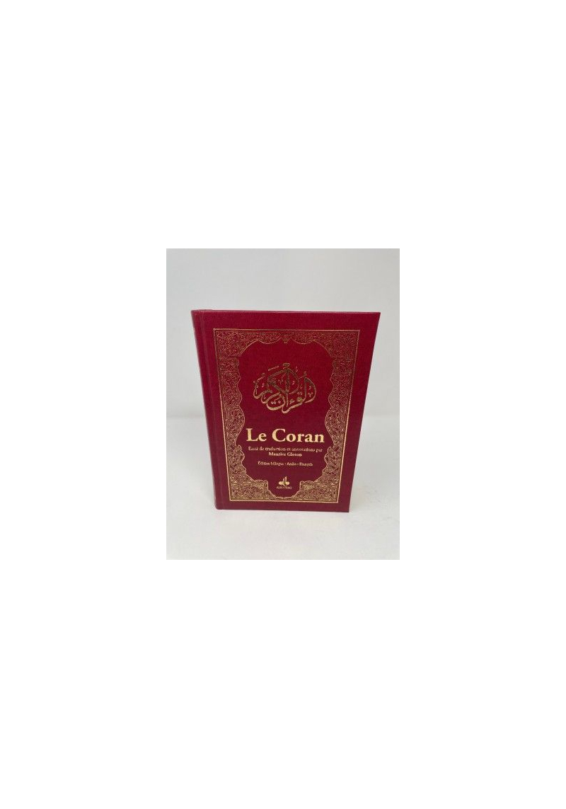 Le CORAN - Essai de traduction du Coran - Bilingue - 2 couleurs - Bordeaux ( couverture luxe et dorure sur tranche)