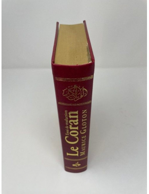 Le CORAN - Essai de traduction du Coran - Bilingue - 2 couleurs - Bordeaux ( couverture luxe et dorure sur tranche)