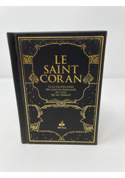 Saint Coran Bilingue - Poche - Couverture Daim Noir