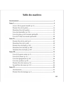 La Mudawwana d'Ibn al-Qasim recension de Sahnun Abrégé par G.H. Bousquet éditions Héritage