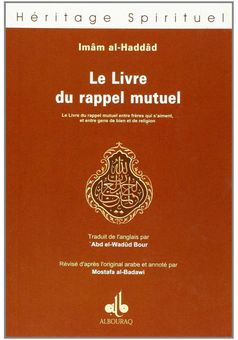 Livre du Rappel Mutuel imam al-Haddad - 1