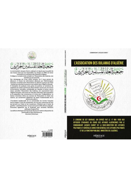 L'Association des Oulamas d'Algérie Commandant Jacques Carret Héritage éditions