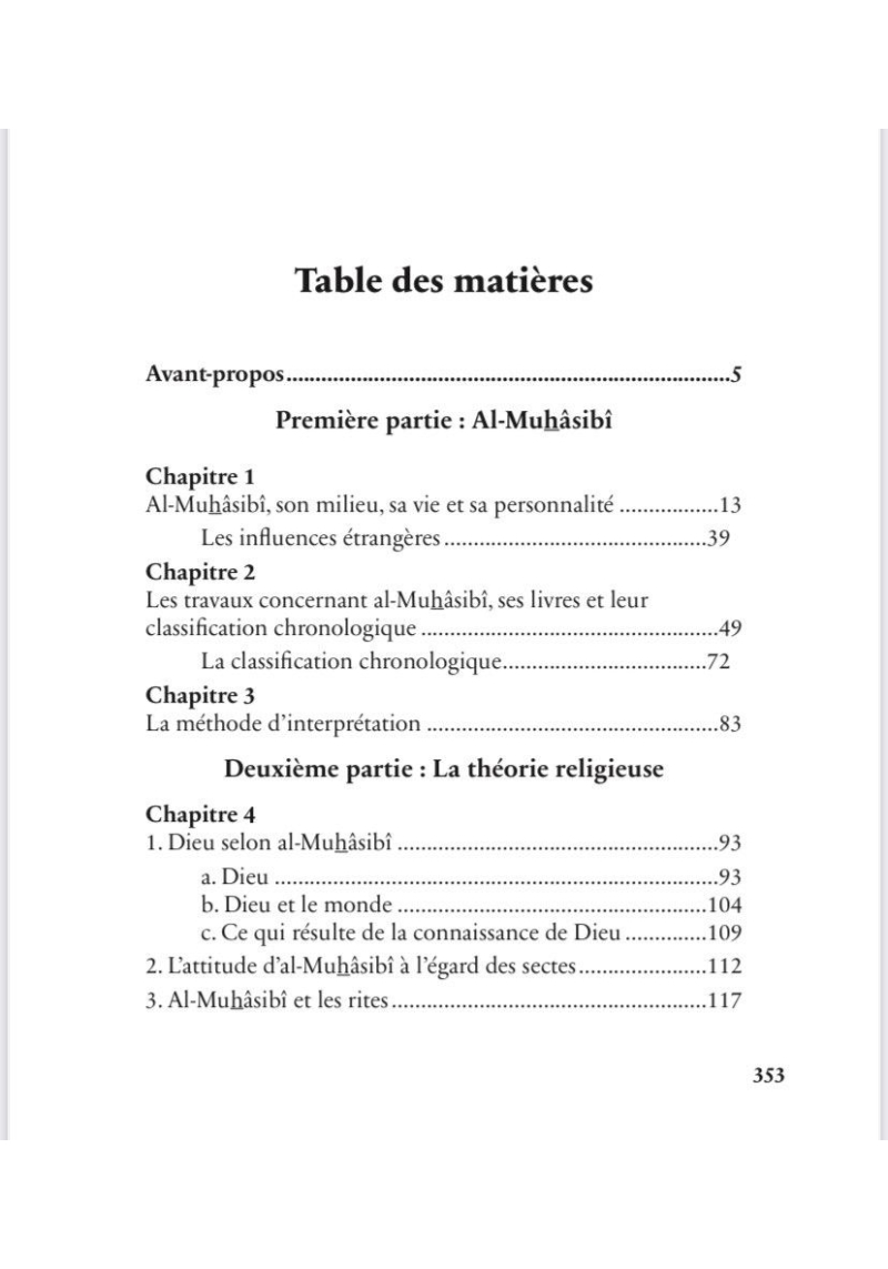 Al-Muhasibi : un mystique musulman religieux et moraliste - Héritage - 2
