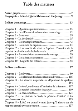 Le livre du mariage et du divorce – Ibn Juzayy - collection Dâr al-Andalus - 3